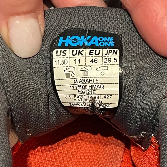 HOKA One One Arahi 5 Harbor Mist Aquarelle Size 11.5 D - Picture 8 of 8